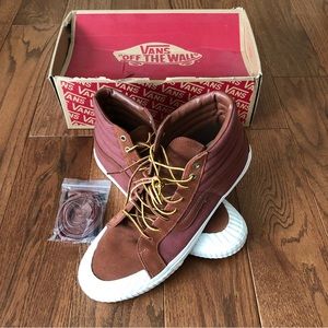 Vans Sk8 Hi Reissue 13 Rugged Sidewall Sequoia Size 12 with Box and Shoelaces